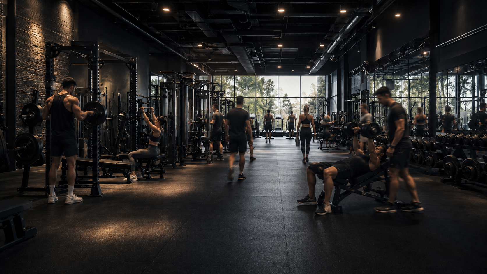 Athletes training inside the Gymstrike gym